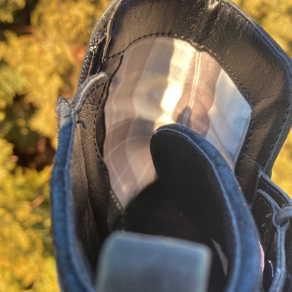 Sperry Top Sider Black Leather Ankle Heeled Booties Women’s Size 8 - Picture 15 of 15